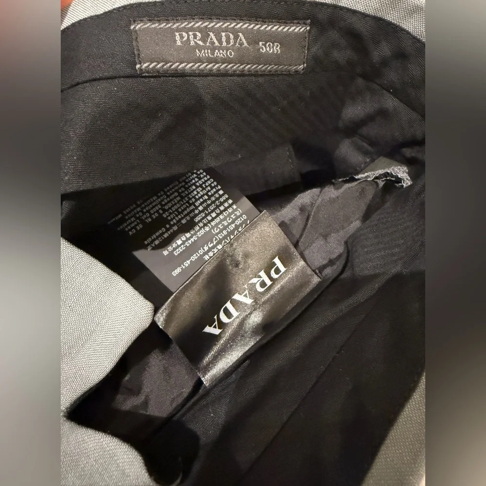 PRADA Men's Slim Dress Pants - Gray